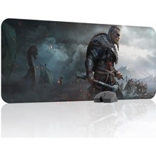 mousepad bastir Assasin's Creed Kaymaz Dikişli Kauçuk Oyuncu Mousepad V5 - 90X40 Xxl Gaming Mouse Pad Fare Altlığı