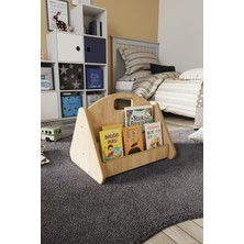 Özgürce Çocuklar Için Renkli Ahşap Kitaplık, Güvenli ve Şık Tasarım