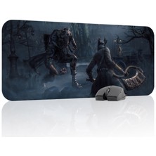 mousepad bastir Bloodborne Kaymaz Dikişli Kauçuk Oyuncu Mousepad V2 - 70X30 Xl Gaming Mouse Pad Fare Altlığı
