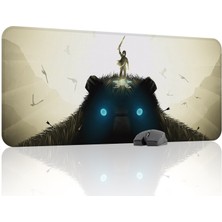 mousepad bastir Shadow Of The Colossus Kaymaz Dikişli Kauçuk Oyuncu Mousepad V3 - 90X40 Xxl Gaming Mouse Pad Fare Altlığı