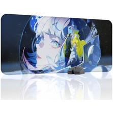 mousepad bastir Cyberpunk Edgerunners Kaymaz Dikişli Kauçuk Oyuncu Mousepad V2 - 90X40 Xxl Gaming Mouse Pad Fare Altlığı