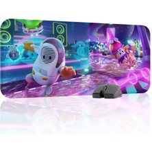mousepad bastir Fall Guys Kaymaz Dikişli Kauçuk Oyuncu Mousepad V1 - 70X30 Xl Gaming Mouse Pad Fare Altlığı