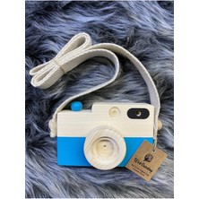 Özgürce Renkli Ahşap Fotoğraf Makinesi, Montessori Bebek Oyuncağı, 1+ Yaş