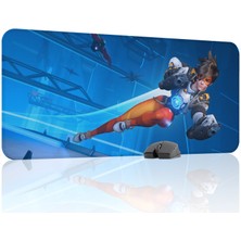 mousepad bastir Overwatch Kaymaz Dikişli Kauçuk Oyuncu Mousepad V1 - 90X40 Xxl Gaming Mouse Pad Fare Altlığı