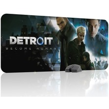 mousepad bastir Detroit Become Human Kaymaz Dikişli Kauçuk Oyuncu Mousepad V1 - 90X40 Xxl Gaming Mouse Pad Fare Altlığı