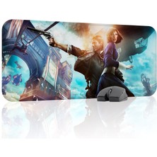 mousepad bastir Bioshock Kaymaz Dikişli Kauçuk Oyuncu Mousepad V1 - 70X30 Xl Gaming Mouse Pad Fare Altlığı