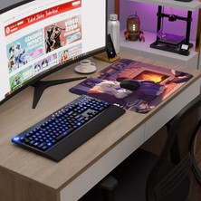mousepad bastir Undertale Kaymaz Dikişli Kauçuk Oyuncu Mousepad V5 - 48X40 Xl Gaming Mouse Pad Fare Altlığı