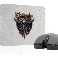 mousepad bastir Baldur's Gate 3 Kaymaz Dikişli Kauçuk Oyuncu Mousepad V5 - 22X18 Gaming Mouse Pad Fare Altlığı