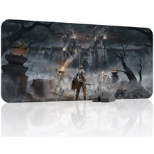 mousepad bastir Demon's Souls Kaymaz Dikişli Kauçuk Oyuncu Mousepad V1 - 90X40 Xxl Gaming Mouse Pad Fare Altlığı