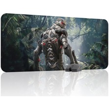 mousepad bastir Crysis Kaymaz Dikişli Kauçuk Oyuncu Mousepad V1 - 90X40 Xxl Gaming Mouse Pad Fare Altlığı