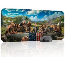 mousepad bastir Far Cry Kaymaz Dikişli Kauçuk Oyuncu Mousepad V1 - 70X30 Xl Gaming Mouse Pad Fare Altlığı
