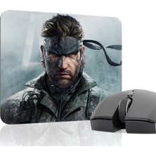mousepad bastir Metal Gear Solid Kaymaz Dikişli Kauçuk Oyuncu Mousepad V1 - 22X18 Gaming Mouse Pad Fare Altlığı