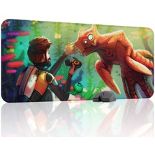 mousepad bastir Subnautica Kaymaz Dikişli Kauçuk Oyuncu Mousepad V4 - 90X40 Xxl Gaming Mouse Pad Fare Altlığı