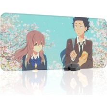 mousepad bastir Koe No Katachi Kaymaz Dikişli Kauçuk Oyuncu Mousepad V5 - 90X40 Xxl Gaming Mouse Pad Fare Altlığı