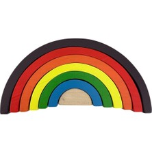 Özgürce Renkli Montessori Waldorf Gökkuşağı 7 Parça Çocuk Oyunu Seti