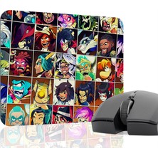 mousepad bastir Brawlhalla Kaymaz Dikişli Kauçuk Oyuncu Mousepad V1 - 22X18 Gaming Mouse Pad Fare Altlığı