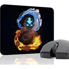 mousepad bastir Avatar Son Hava Bükücü Kaymaz Dikişli Kauçuk Oyuncu Mousepad V4 - 22X18 Gaming Mouse Pad Fare Altlığı