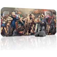 mousepad bastir Street Fighter Kaymaz Dikişli Kauçuk Oyuncu Mousepad V1 - 70X30 Xl Gaming Mouse Pad Fare Altlığı