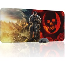 mousepad bastir Gears Of War Kaymaz Dikişli Kauçuk Oyuncu Mousepad V1 - 90X40 Xxl Gaming Mouse Pad Fare Altlığı