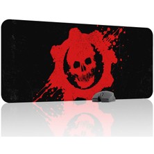 mousepad bastir Gears Of War Kaymaz Dikişli Kauçuk Oyuncu Mousepad V2 - 90X40 Xxl Gaming Mouse Pad Fare Altlığı