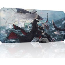 mousepad bastir Azur Lane Kaymaz Dikişli Kauçuk Oyuncu Mousepad V2 - 90X40 Xxl Gaming Mouse Pad Fare Altlığı