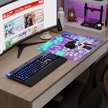 mousepad bastir Omori Kaymaz Dikişli Kauçuk Oyuncu Mousepad V2 - 48X40 Xl Gaming Mouse Pad Fare Altlığı