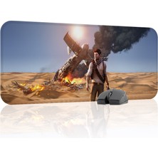 mousepad bastir Uncharted Kaymaz Dikişli Kauçuk Oyuncu Mousepad V1 - 70X30 Xl Gaming Mouse Pad Fare Altlığı