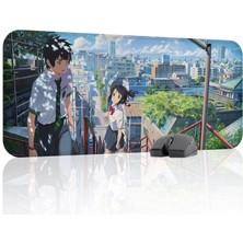 mousepad bastir Kimi No Na Wa Kaymaz Dikişli Kauçuk Oyuncu Mousepad V3 - 70X30 Xl Gaming Mouse Pad Fare Altlığı