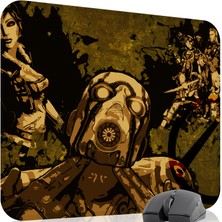 mousepad bastir Borderlands Kaymaz Dikişli Kauçuk Oyuncu Mousepad V4 - 48X40 Xl Gaming Mouse Pad Fare Altlığı
