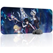 mousepad bastir Blue Protocol Star Resonance Kaymaz Dikişli Kauçuk Oyuncu Mousepad V4 - 70X30 Xl Gaming Mouse Pad Fare Altlığı