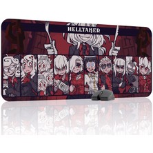 mousepad bastir Helltaker Kaymaz Dikişli Kauçuk Oyuncu Mousepad V4 - 90X40 Xxl Gaming Mouse Pad Fare Altlığı