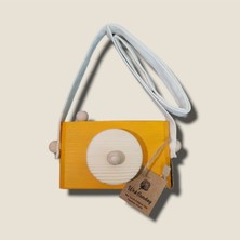 Özgürce Organik Fotoğraf Makinesi, Montessori Oyuncak, Güneş Sarı, 1-3 Yaş