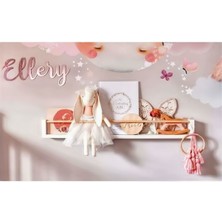 Özgürce Beyaz Renkli Çocuklar Için Dekoratif Mdf Tekli Kitaplık