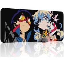 mousepad bastir Gurren Lagann Kaymaz Dikişli Kauçuk Oyuncu Mousepad V4 - 90X40 Xxl Gaming Mouse Pad Fare Altlığı
