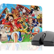 mousepad bastir One Piece Kaymaz Dikişli Kauçuk Oyuncu Mousepad V2 - 22X18 Gaming Mouse Pad Fare Altlığı