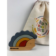 Özgürce Doğal Ahşap Kirpi Montessori Eğitim Oyuncak, Çocuklar Için Eğlenceli ve Güvenli