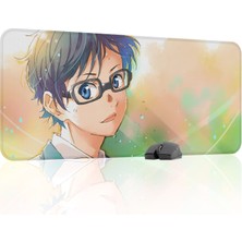 mousepad bastir Your Lie In April Kaymaz Dikişli Kauçuk Oyuncu Mousepad V4 - 90X40 Xxl Gaming Mouse Pad Fare Altlığı