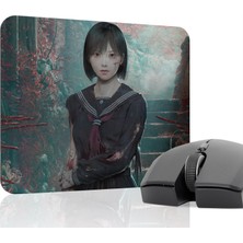 mousepad bastir Silent Hill Kaymaz Dikişli Kauçuk Oyuncu Mousepad V1 - 22X18 Gaming Mouse Pad Fare Altlığı