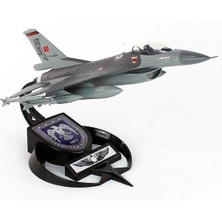 Akba Model Akbamodel 1/48 Ölçek, F-16 Kurt Filo Muharip Savaş Uçağı, Sergilemeye Hazır Standlı Model
