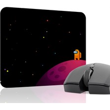 mousepad bastir Among Us Kaymaz Dikişli Kauçuk Oyuncu Mousepad V2 - 22X18 Gaming Mouse Pad Fare Altlığı