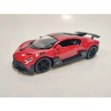 Kinsmart 1:36 Ölçek Metal Bugatti Divo Diecast Çek Bırak Araba Kırmızı