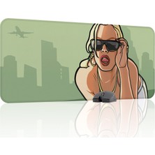 mousepad bastir Gta San Andreas Kaymaz Dikişli Kauçuk Oyuncu Mousepad V2 - 90X40 Xxl Gaming Mouse Pad Fare Altlığı