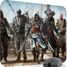 mousepad bastir Assasin's Creed Kaymaz Dikişli Kauçuk Oyuncu Mousepad V4 - 48X40 Xl Gaming Mouse Pad Fare Altlığı