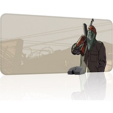 mousepad bastir Gta San Andreas Kaymaz Dikişli Kauçuk Oyuncu Mousepad V3 - 90X40 Xxl Gaming Mouse Pad Fare Altlığı