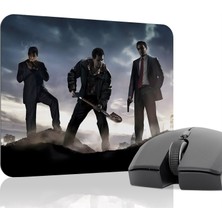 mousepad bastir Mafia Kaymaz Dikişli Kauçuk Oyuncu Mousepad V4 - 22X18 Gaming Mouse Pad Fare Altlığı