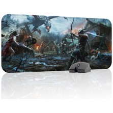 mousepad bastir Skyrim Kaymaz Dikişli Kauçuk Oyuncu Mousepad V5 - 70X30 Xl Gaming Mouse Pad Fare Altlığı
