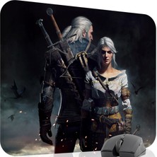 mousepad bastir Witcher 3 Kaymaz Dikişli Kauçuk Oyuncu Mousepad V1 - 48X40 Xl Gaming Mouse Pad Fare Altlığı