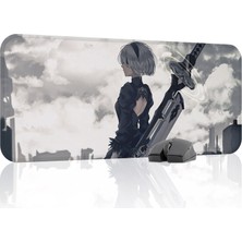 mousepad bastir Nier: Automata Kaymaz Dikişli Kauçuk Oyuncu Mousepad V1 - 70X30 Xl Gaming Mouse Pad Fare Altlığı