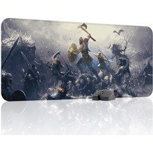 mousepad bastir God Of War Kaymaz Dikişli Kauçuk Oyuncu Mousepad V4 - 90X40 Xxl Gaming Mouse Pad Fare Altlığı