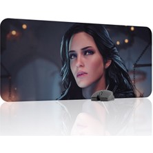 mousepad bastir Witcher 3 Kaymaz Dikişli Kauçuk Oyuncu Mousepad V3 - 90X40 Xxl Gaming Mouse Pad Fare Altlığı